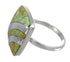 Authentic Sterling Silver And Turquoise Ring Size 8-3/4 RX81129